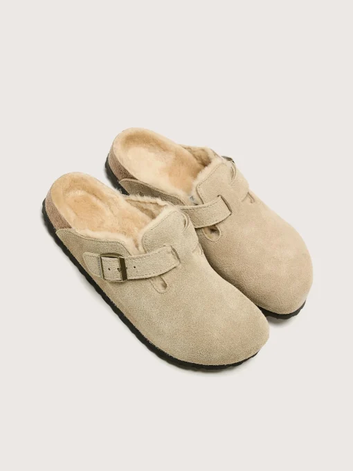 BIRKENSTOCK Boston Omgekeerd Lam Voor Vrouwen