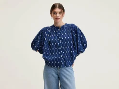 Ink Cropped Blouse
